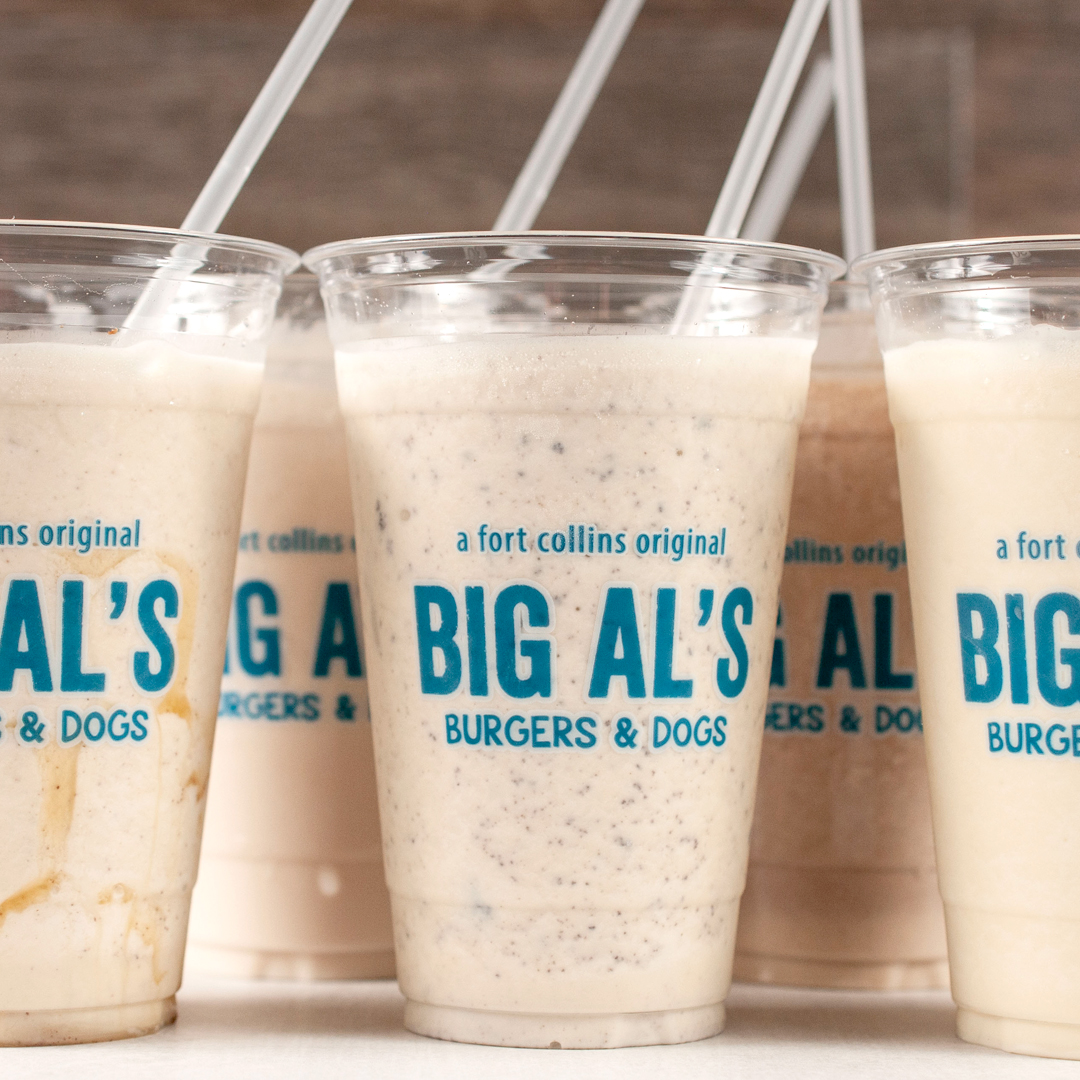 milk shakes at big al's burgers and dogs in fort collins, colorado
