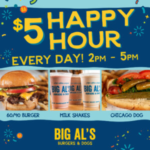 best happy hour in fort collins at big al's burgers and dogs